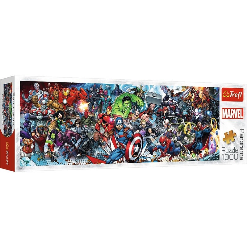 Trefl Marvel Avengers Panorama 1000 Piece Jigsaw Puzzles for Adults & Children Aged 12+ Marvel Universe Wide Panoramic Puzzle - Image 4